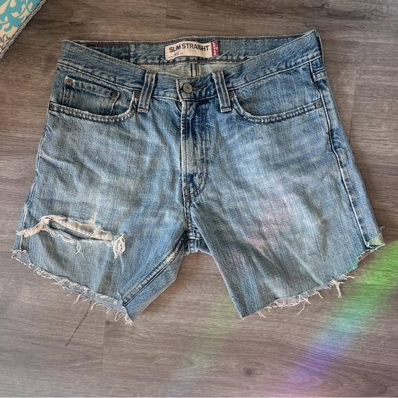Levi's Blue Jean Cut off Shorts - Picture 1 of 4